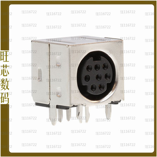 KMDGX-8S-BS【CONN RCPT FMALE MINI DIN 8P SLDR】
