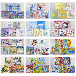 包邮 20x20cm 卡通全棉纯棉儿童成人擦汗吸水手帕毛巾擦嘴小方巾