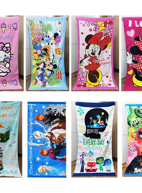 78x150cm米N妮凯蒂猫公主卡通纯棉全棉儿童成人大浴巾沙滩巾