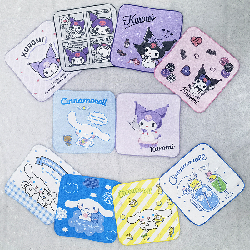 卡通可爱方巾毛巾柔软吸水