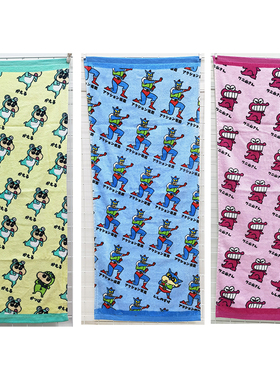 35x76cm蜡笔小白小新咸蛋超人全棉柔软吸水成人儿童洗脸面巾 毛巾