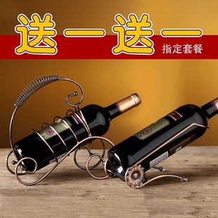 饰红酒架摆件红酒架红酒杯架倒挂家用酒架 轻奢风金色酒柜装