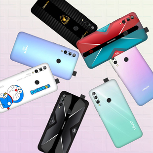 适用于华为畅享70 60x 50z手机改色贴纸畅玩40plus磨砂膜荣耀90 80pro后盖贴膜nova10可爱卡通装饰膜型号通用