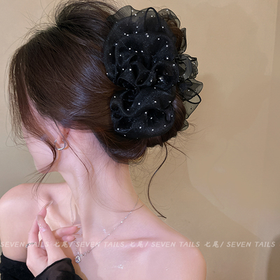 氛围感云朵泡泡鲨鱼夹