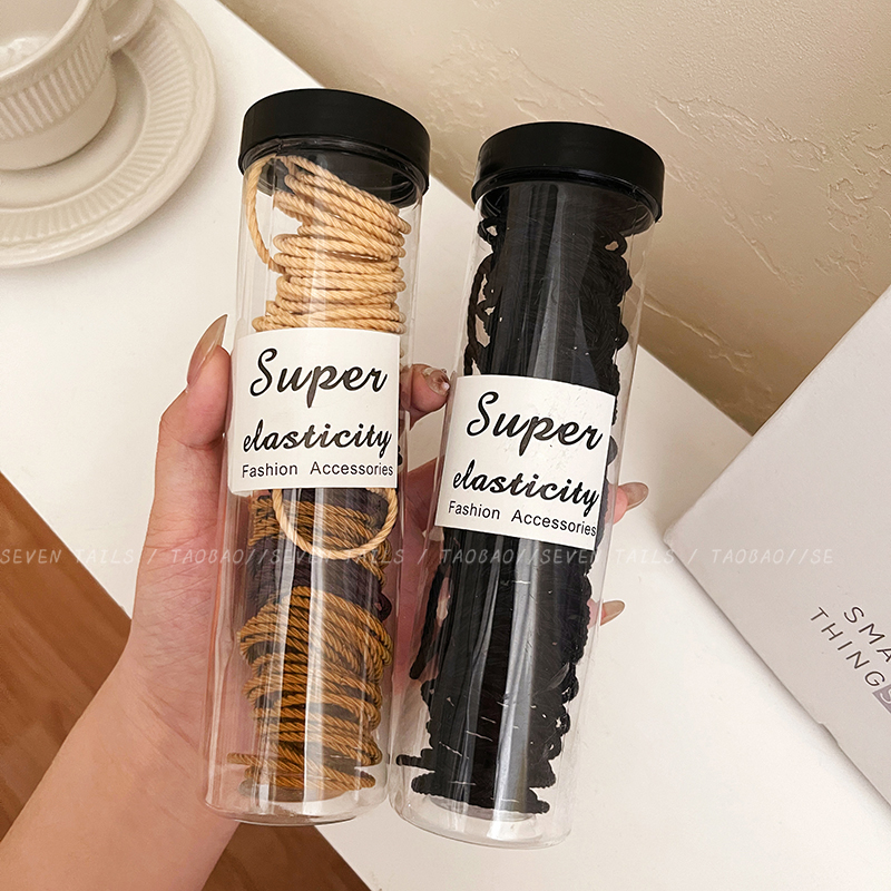 简约高马尾发绳女高弹力耐用皮筋