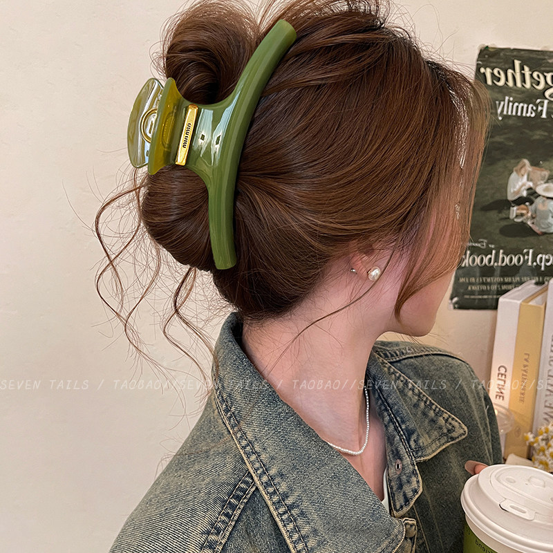 超大号弧形抓夹2026新款发夹女后脑勺盘发鲨鱼夹高级感夹子头饰春