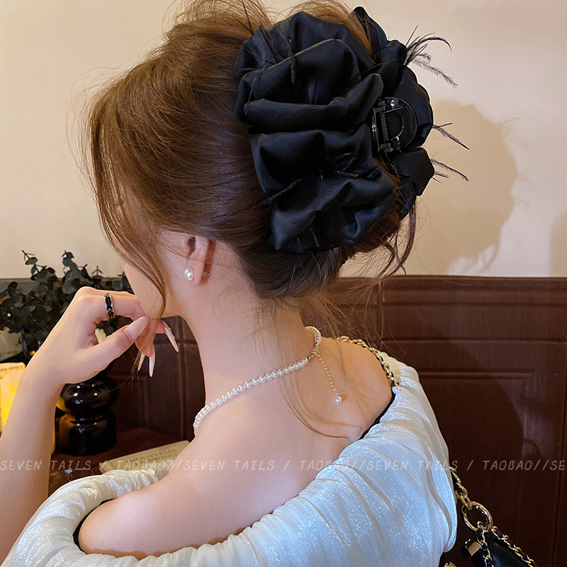 显发量~云朵泡泡网纱抓夹