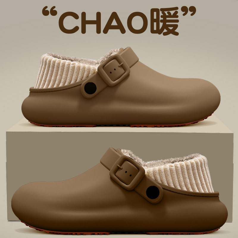 防水棉拖鞋女款2025冬新款室内家居加绒保暖外穿防滑包跟毛绒棉鞋,居家布艺,居家棉拖/棉鞋,淘宝优惠券,粉丝福利购,淘宝优惠卷
