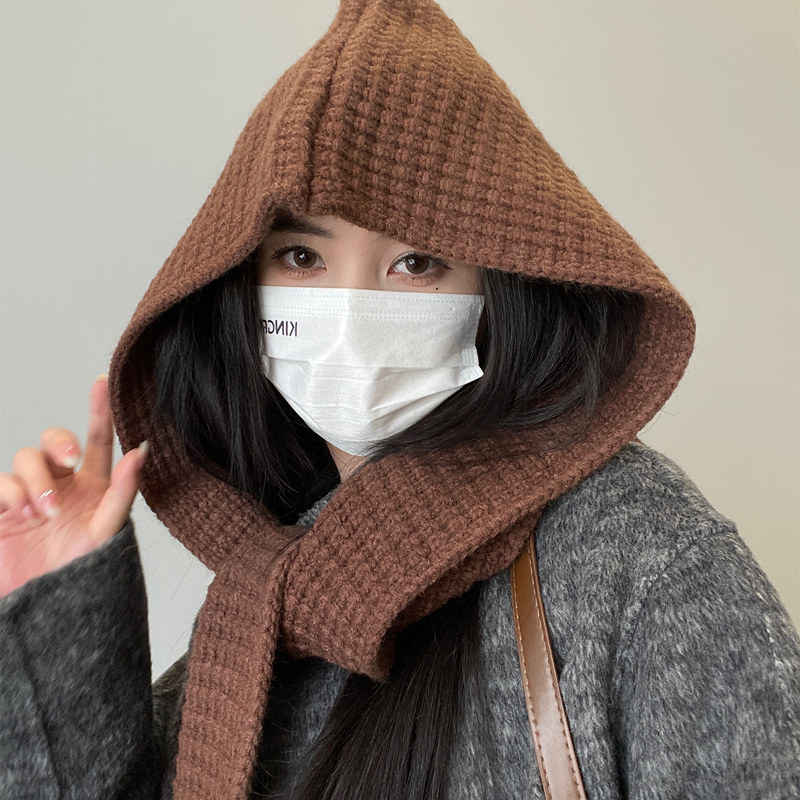 2024新款秋冬连帽披肩加厚百搭纯色保暖围脖一体女百搭高级感坎肩,服饰配件/皮带/帽子/围巾,围巾/丝巾/披肩,淘宝优惠券,粉丝福利购,淘宝优惠卷