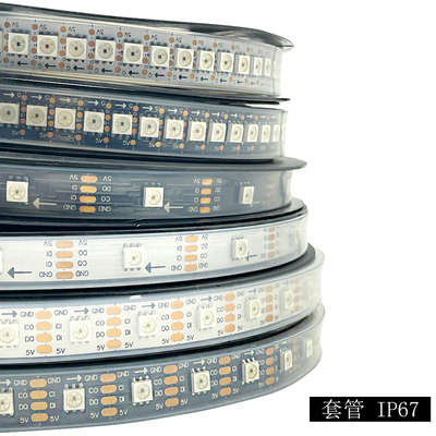 LED灯带APA102/SK9822双信号内置IC可编程5V全彩跑马幻彩灯条贴片