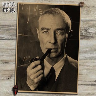 罗伯特奥本海默原子弹之父海报复古怀旧牛皮纸装饰画壁画挂画贴画