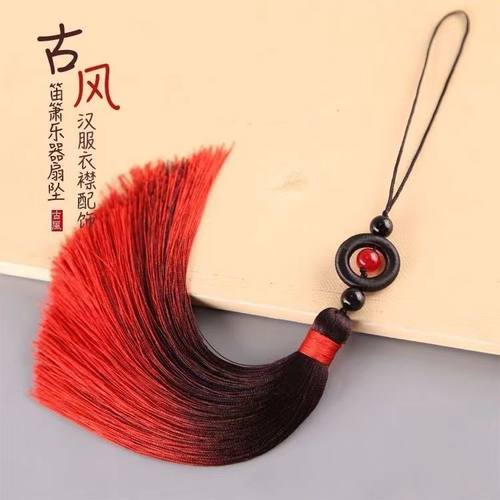 圆环渐变流苏穗子古风汉服