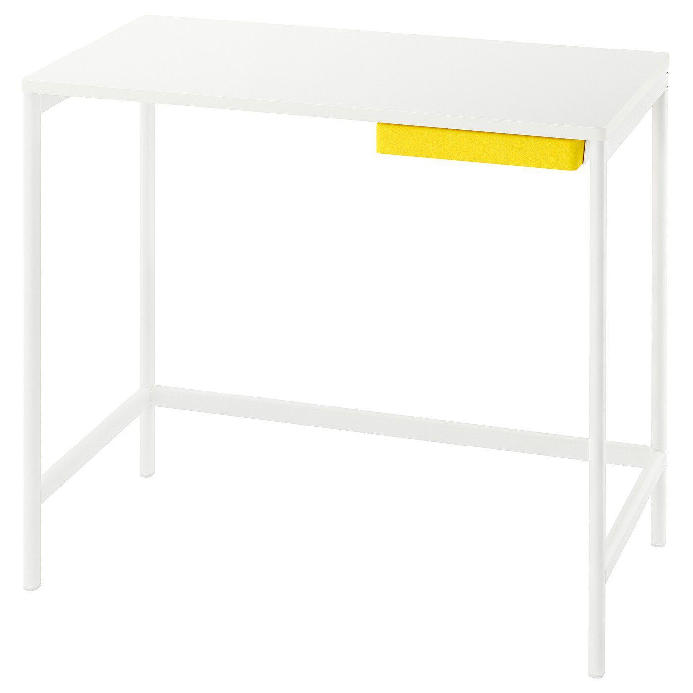 IKEA宜家恩库肯 白色小户型电脑桌书桌梳妆台办公桌白色简约