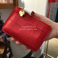 2018 mới Hàn Quốc Dongdaemun tùy chỉnh bucks leather9568 da cá sấu họa tiết ví nhỏ - Ví tiền ví đẹp