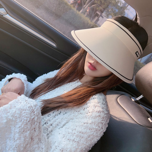 空顶帽子女夏季沙滩防晒遮阳网红