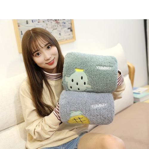 毛绒可水洗单布套双插手