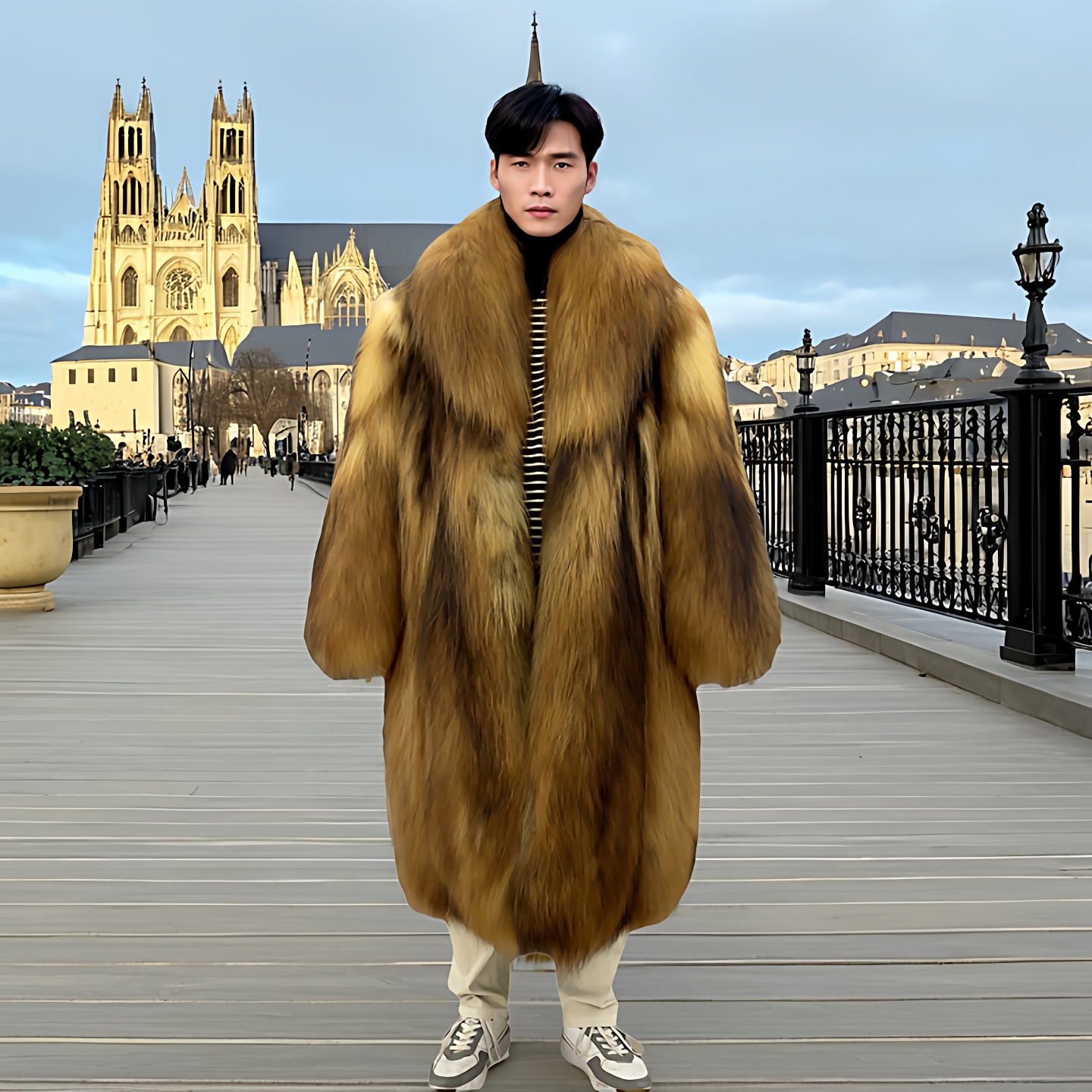 迪木杨魅惑金丝长毛金貉皮草