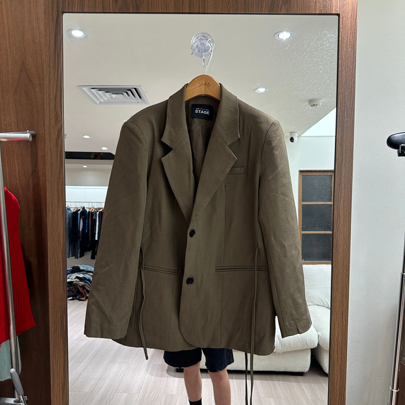 欧洲站秋新宽松长袖西装外套女图片