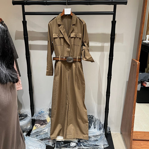 欧洲站秋新工装长袖连体裤女款