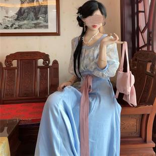 十里七巷 逢花时 鸡心领汉元素唐制短衫八破裙汉服日常显瘦