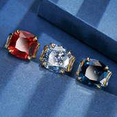 秋冬新款 庄生生珠宝铜底镀金仿真刚公主方复古轻奢戒指女16