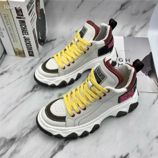 真皮男鞋老爹鞋男高帮鞋韩版潮流个性厚底运动休闲鞋百搭高邦板鞋