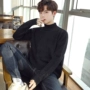 2019 cổ cao mới XS phiên bản Hàn Quốc của mùa thu và mùa đông thanh niên S áo len giản dị kích thước nhỏ áo len nam dài tay - Áo len cổ tròn shop áo khoác nam