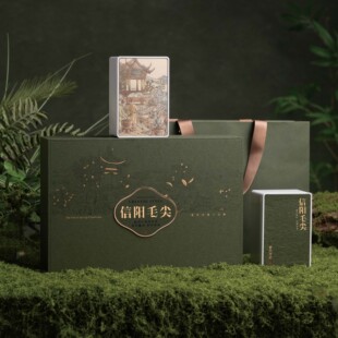 2026新款春茶茶叶包装盒信阳毛尖专版两方罐空包装送礼可定制