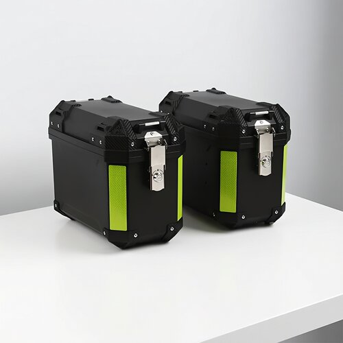 跨境新款30L摩托车边箱两侧三箱大容量防水耐摔非铝合金通用尾箱
