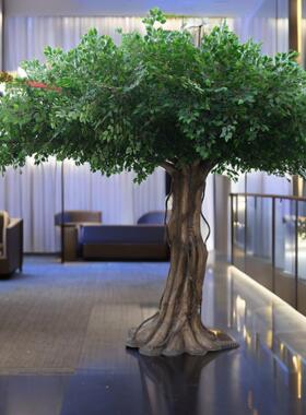 仿真绿植假树大榕树包柱子装饰仿生大型树商场装饰树枫树童话大树