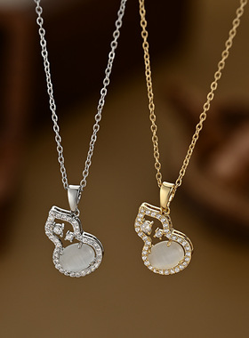 真金电镀微镶锆石气质锁骨