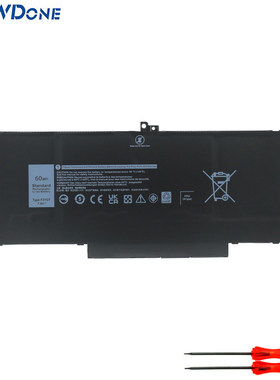 适用戴尔 Latitude E7280 7290 7380 7390 7480 7490 F3YGT电池
