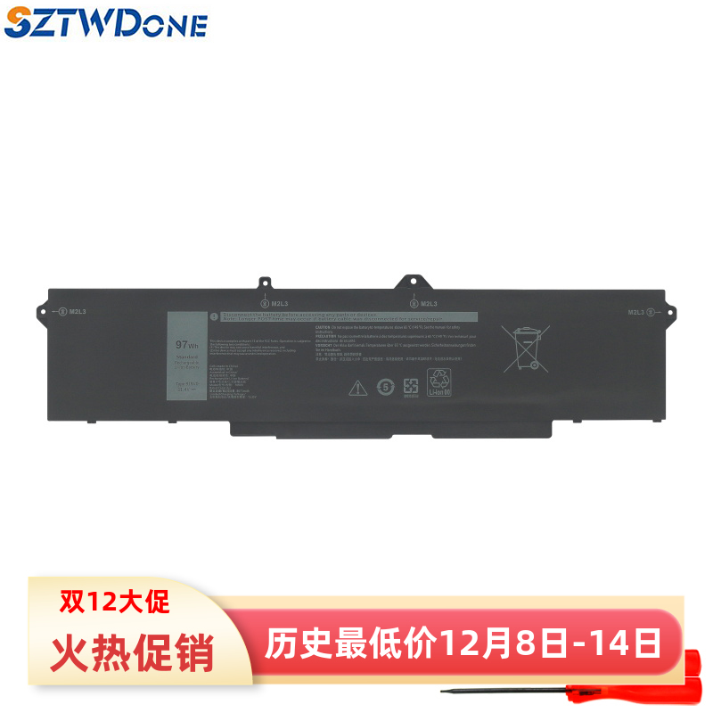 适用 外星人Alienware M18 R1/ m17 R5 AMD 9JRV0 笔记本电池