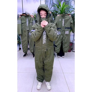 2025新款冬季防水防风滑雪衣男女加绒加厚连体裤防寒滑雪服裤子