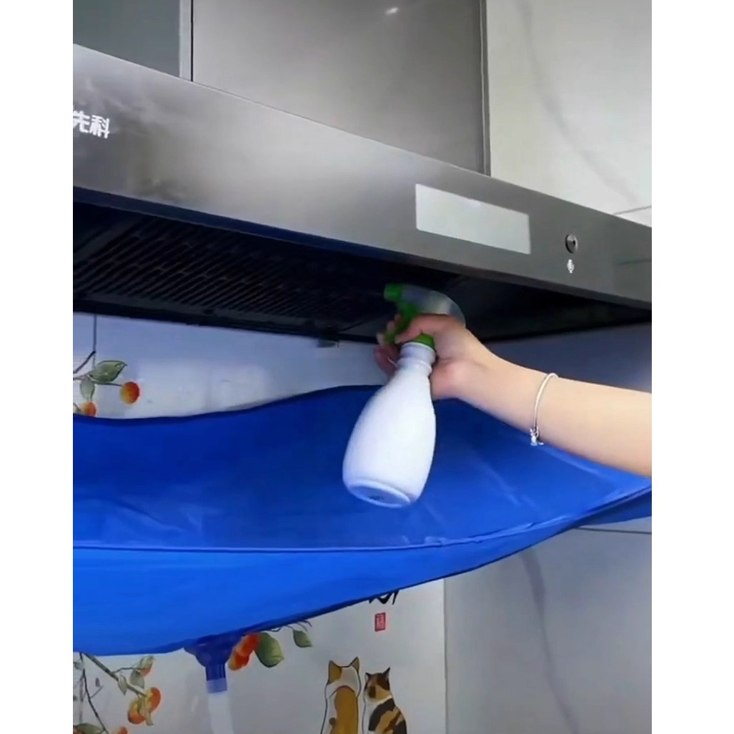 抽油烟机清洗罩防水套布接水罩通用款接水袋专用排污清洁工具网红