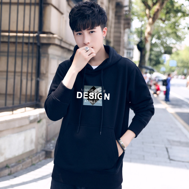 8074-P37-卫衣长袖T恤学生大码上衣男款班服潮,男装T恤,星座1202-2（原1218-2）