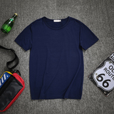 牛奶丝夏季短袖t恤纯色简约男士体恤1901款-P7元，男装T恤，星座1202-2（原1218-2）