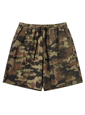 OBSERVER*26SS美式街头迷彩运动短裤男女户外休闲抗撕裂五分裤