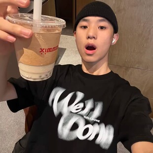 男生短袖 WELLDONE T恤 情侣半袖 男士 TRACK 26SS小众潮牌设计感夏季