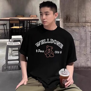 短袖 WELLDONE T恤 情侣半袖 夏纯棉宽松男士 TRACK 26SS小众潮牌美式