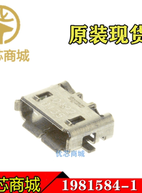 TE/AMP泰科连接器 1981584-1 微AB型SUB2.0 5Pin 原装现货