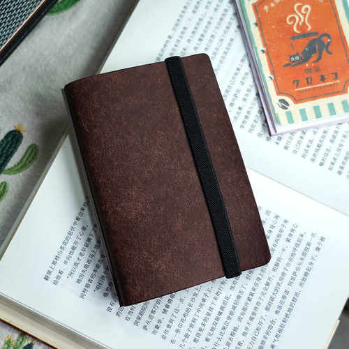 真牛皮a7m5简约轻薄手账本