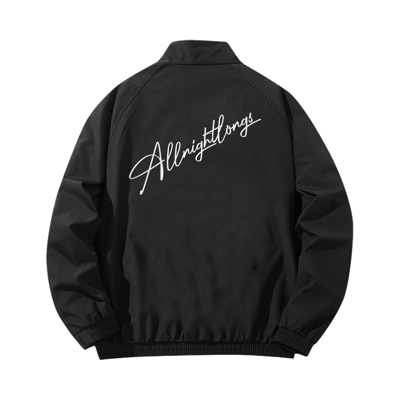 花体涂鸦字母棒球服夹克