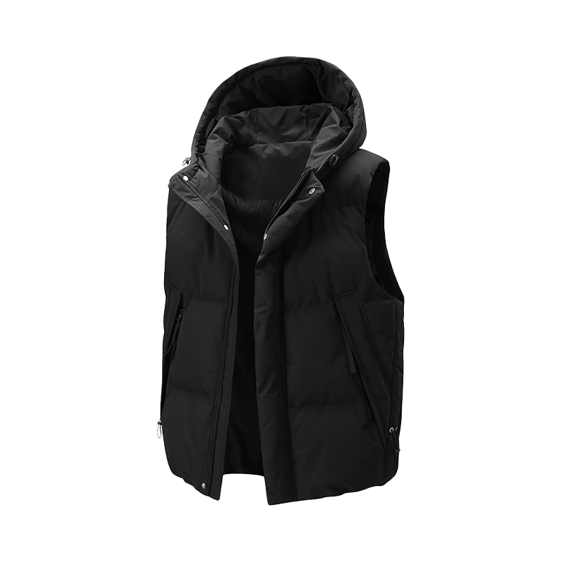 NOTTOMAD 美式潮流加厚坎肩马甲男款冬季连帽保暖棉服背心男