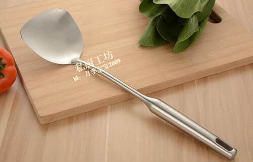 不锈钢锅铲304炒菜加厚一体成型