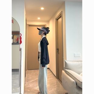 外套 大码 胖mm冰丝连帽防晒衣女夏季 2025新款 透气防紫外线宽松开衫