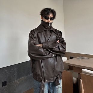 网图原版 质量PU9152黑色棕色咖啡色55M到3XL