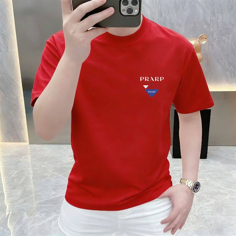 夏季新款潮牌ins个性短袖t恤男印花青少年流行休闲半袖男上衣