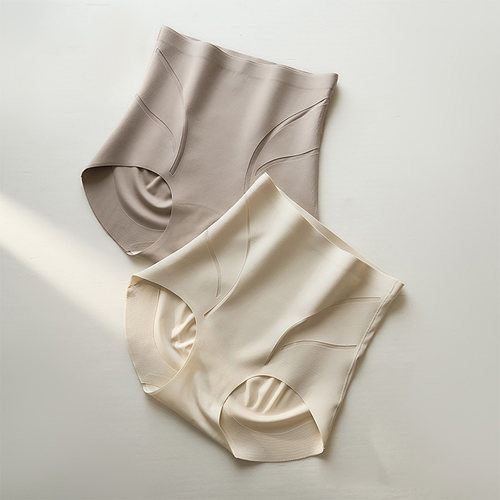 初花樱立夏高腰收腹提臀女士无痕内裤抗菌蚕丝裆裸感不卷边收小肚