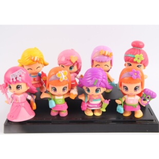 正版尾货Famosa Pinypon多种颜色换装娃娃公仔旋转变装换表情